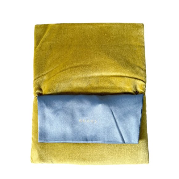 Gucci Limited Edition Velvet Soft Padded Sunglass Case Clutch Green